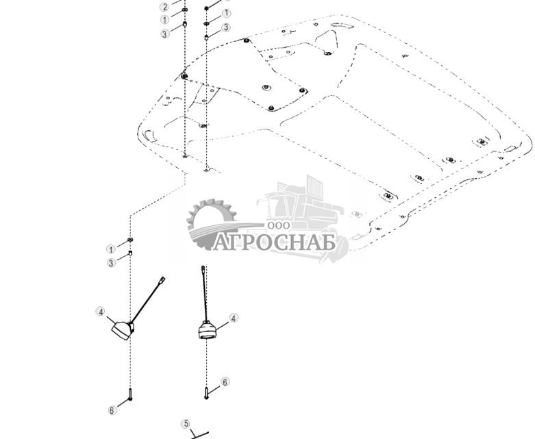 Боковые рабочие фары кабины - ST3447 382.jpg
